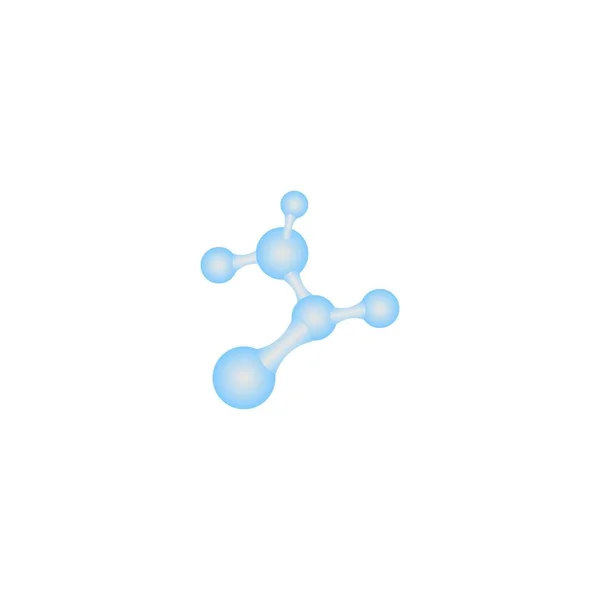 Diseño Ilustración Del Logotipo Molécula — Vector de stock