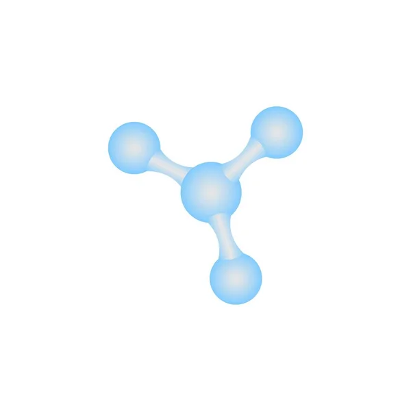 Diseño Ilustración Del Logotipo Molécula — Vector de stock