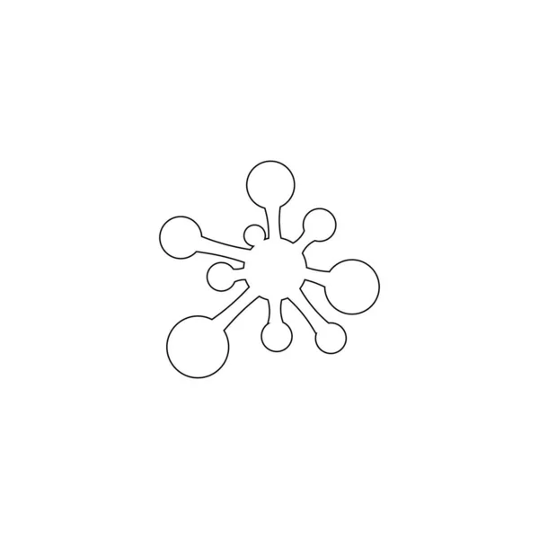 Projekt Ilustracji Logo Cząsteczki — Wektor stockowy