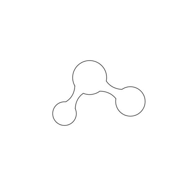Molekül Logo Illustration Design — Stockvektor