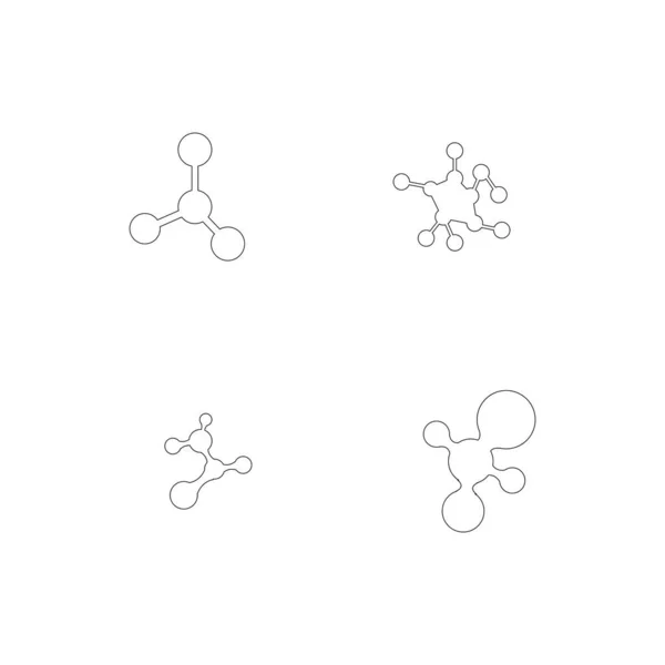 Дизайн Ілюстрації Логотипу Молекули — стоковий вектор