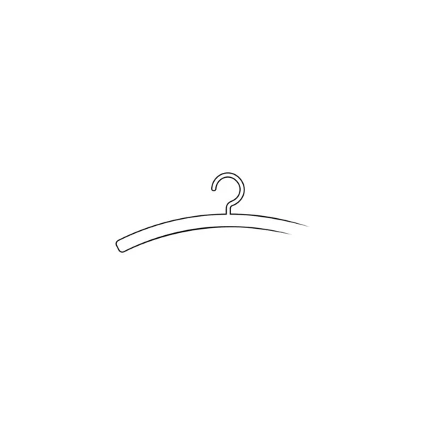 Hanger Logo Flat Design Vector Template — Stock Vector