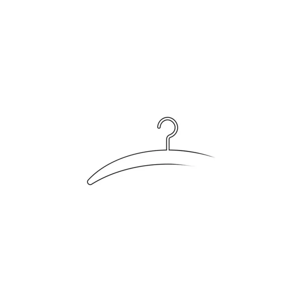 Hanger Logo Design Piatto Modello Vettoriale — Vettoriale Stock