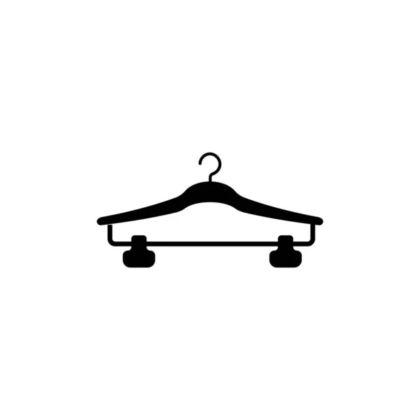 Kleiderbügel Symbol Flache Design Vektor Vorlage — Stockvektor