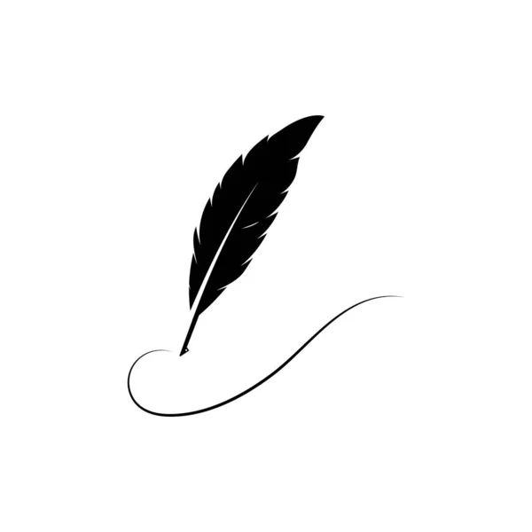 羽毛笔标图解设计 — 图库矢量图片