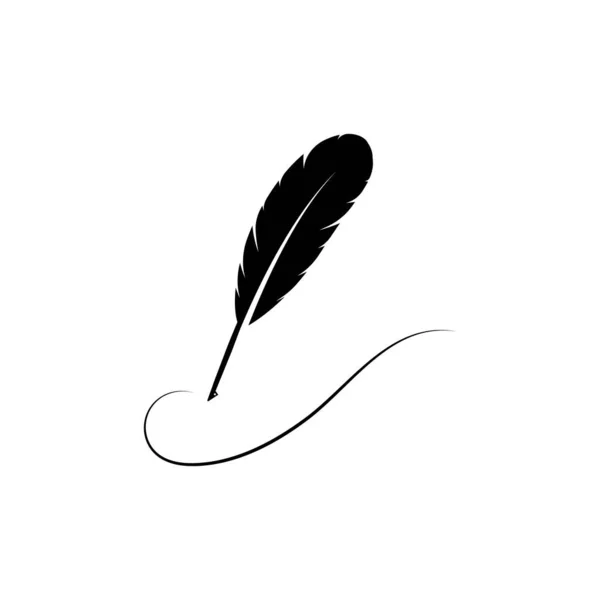 Дизайн Ілюстрації Перо Ручки Логотипу — стоковий вектор