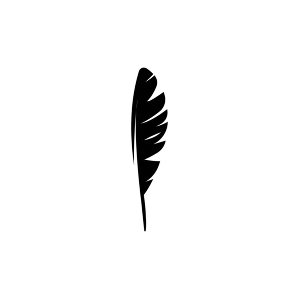 Pluma Logotipo Stock Ilustración Diseño — Vector de stock