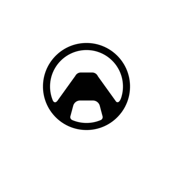 Voorraadillustratie Ontwerp Stuurwiel Logo — Stockvector