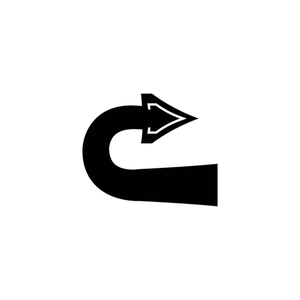 Ícone Seta Conjunto Ilustração Vetorial Design Modelo Logotipo — Vetor de Stock