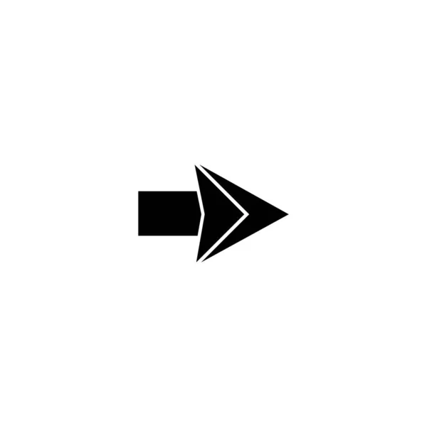 Pijl Logo Illustratie Ontwerp — Stockvector