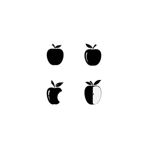 Ilustração Vetor Logotipo Apple Saudável —  Vetores de Stock