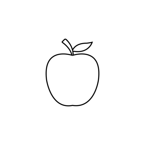 Gezonde Apple Logo Vector Illustratie — Stockvector