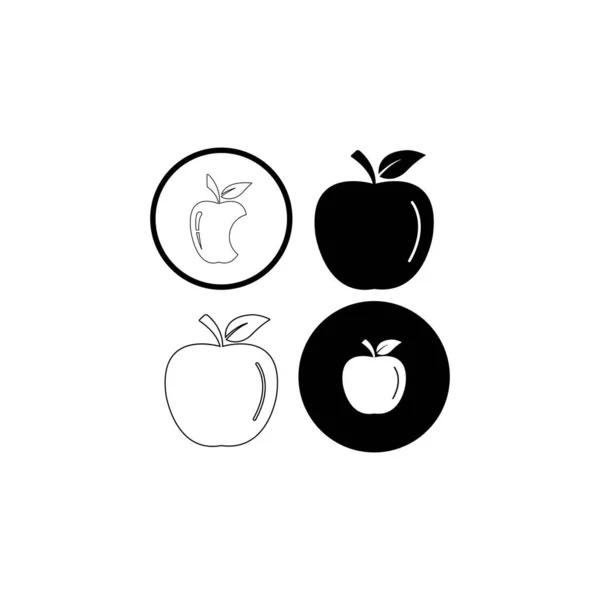 Illustration Vectorielle Logo Apple Sain — Image vectorielle