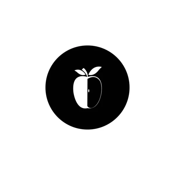 Illustration Vectorielle Logo Apple Sain — Image vectorielle