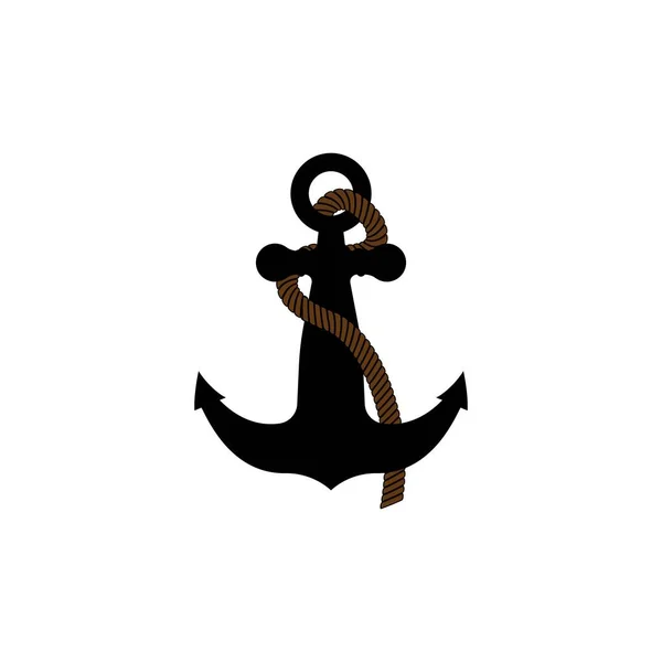 Anchor Icon Logo Illustration Design — Stock Vector