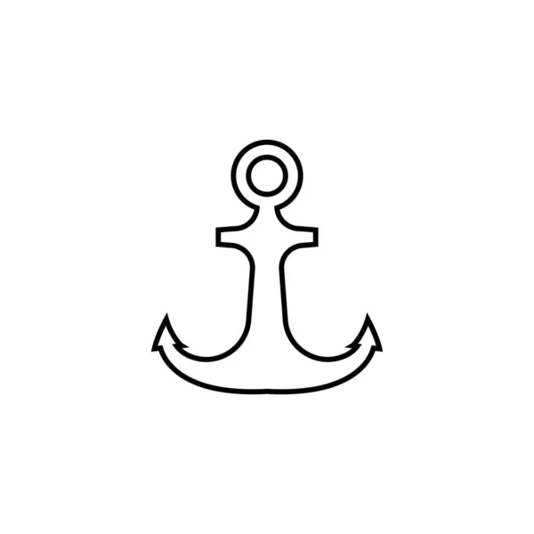 Anchor Icon Logo Illustration Design — Stock Vector