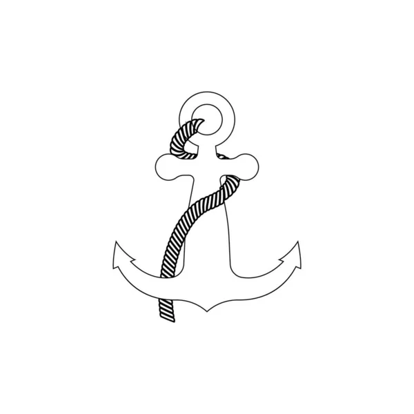 Ícone Âncora Design Ilustração Logotipo —  Vetores de Stock