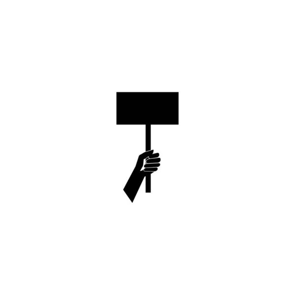 Diseño Ilustración Stock Logo Protesta — Archivo Imágenes Vectoriales