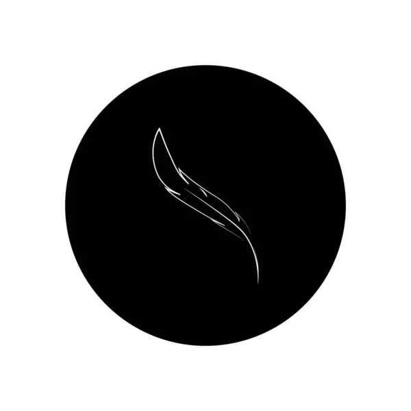 Design Ilustração Estoque Logotipo Pena —  Vetores de Stock
