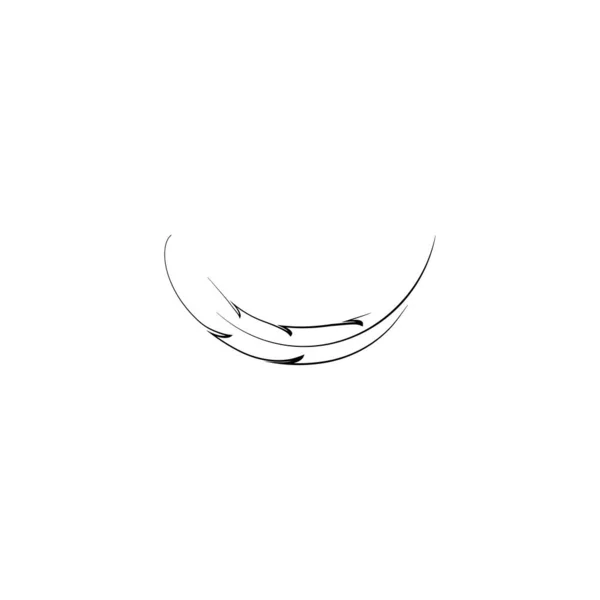 Modello Vettoriale Logo Piuma Ilustrazione — Vettoriale Stock