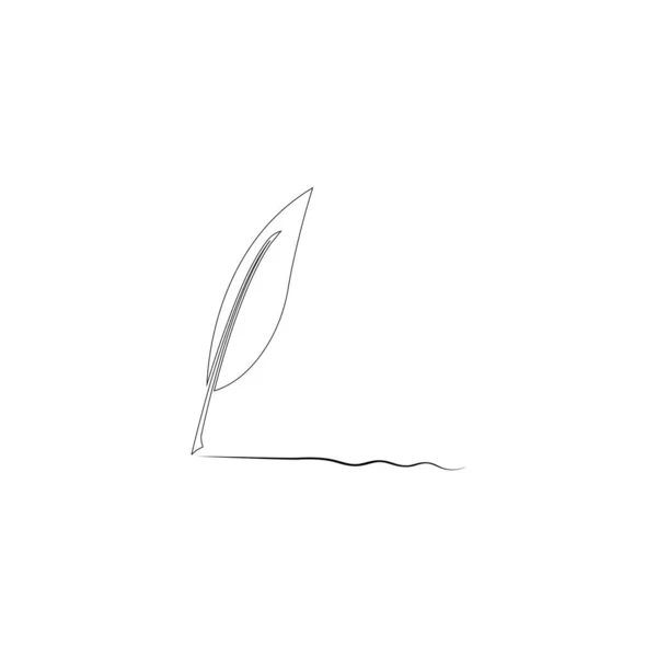 Motif Illustration Logo Plumes — Image vectorielle