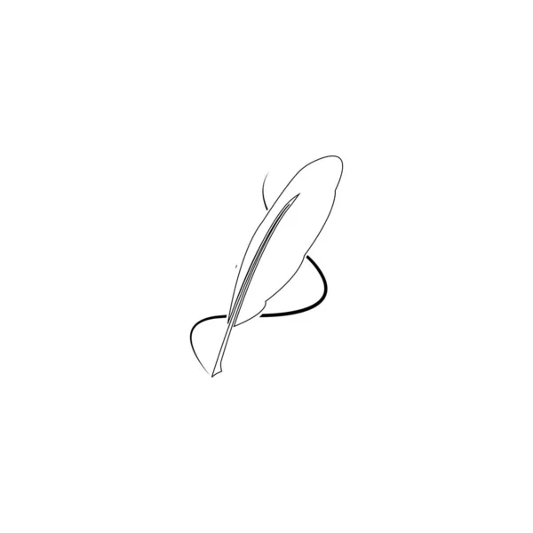 Дизайн Логотипа Кастрюли Перьями — стоковый вектор