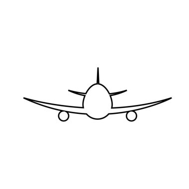 Uçak logosu illüstrasyon tasarımı