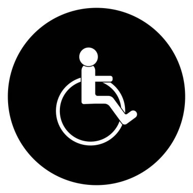 Tekerlekli sandalye logosu çizimi