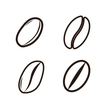 kahve çekirdeği logosu çizimi