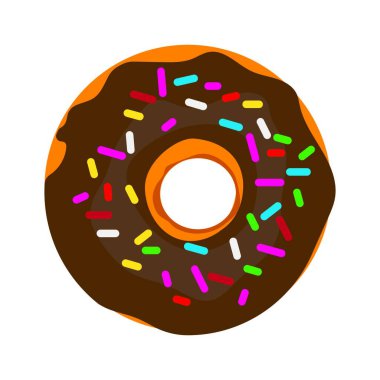 Donut logo stok çizimi tasarımı