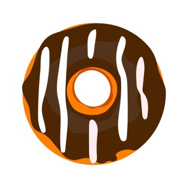 Donut logo stok çizimi tasarımı