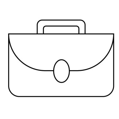 evrak çantası logosu stok illüstrasyon tasarımı