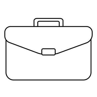 evrak çantası logosu stok illüstrasyon tasarımı