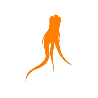 ginseng logo stok illüstrasyon tasarımı