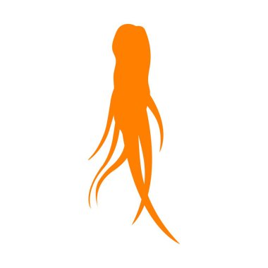 ginseng logo stok illüstrasyon tasarımı