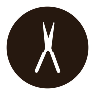 Makas logosu stok illüstrasyon tasarımı