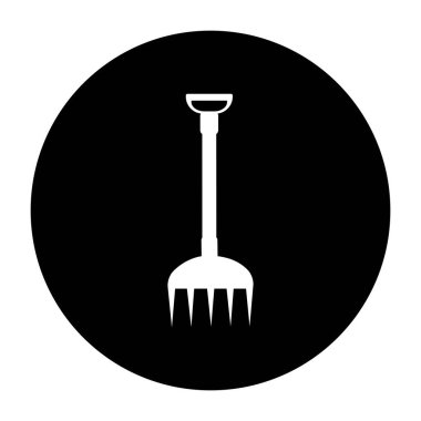 Bahçe aracı logo illüstrasyon tasarımı