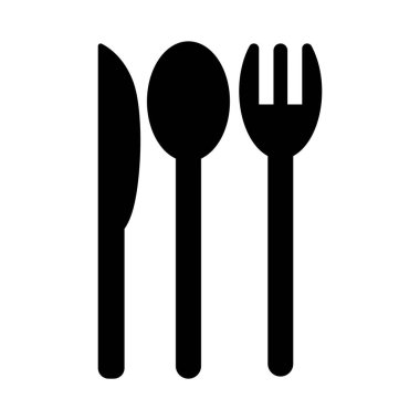 kaşık ve çatal logo vektör şablonu