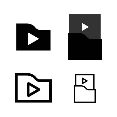 video logosu vektör şablonu