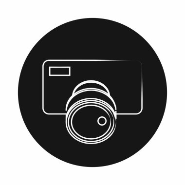 Kamera logosu illüstrasyon tasarımı