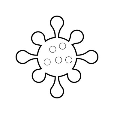 Corona virüs logo vektör şablonu