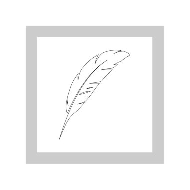 Quill art logo vektör şablonu