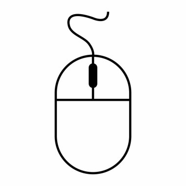 Bilgisayarlı fare logo vektör şablonu
