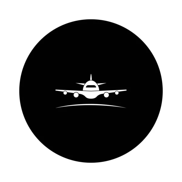 Projeto Ilustração Estoque Logotipo Avião — Vetor de Stock