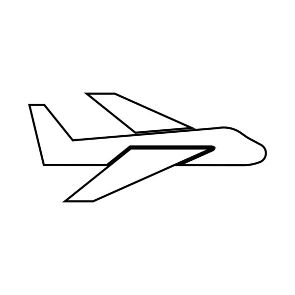 Projeto Ilustração Estoque Logotipo Avião —  Vetores de Stock