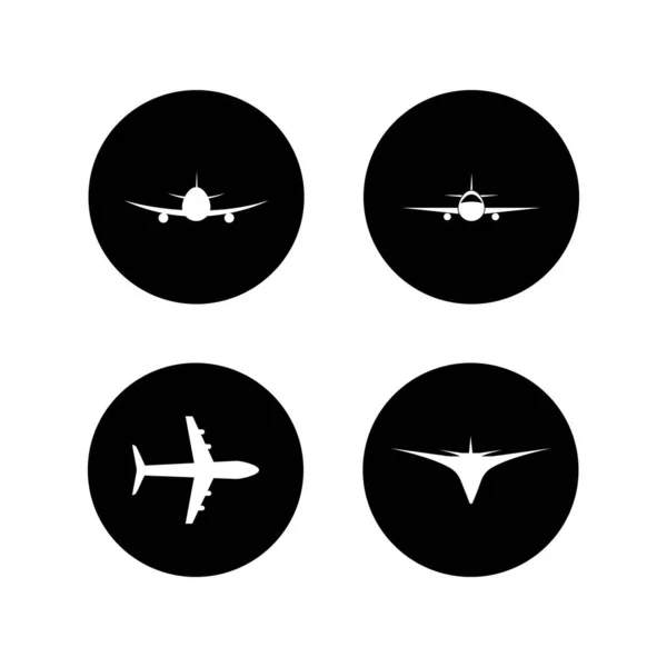 Diseño Ilustración Stock Logo Avión — Vector de stock