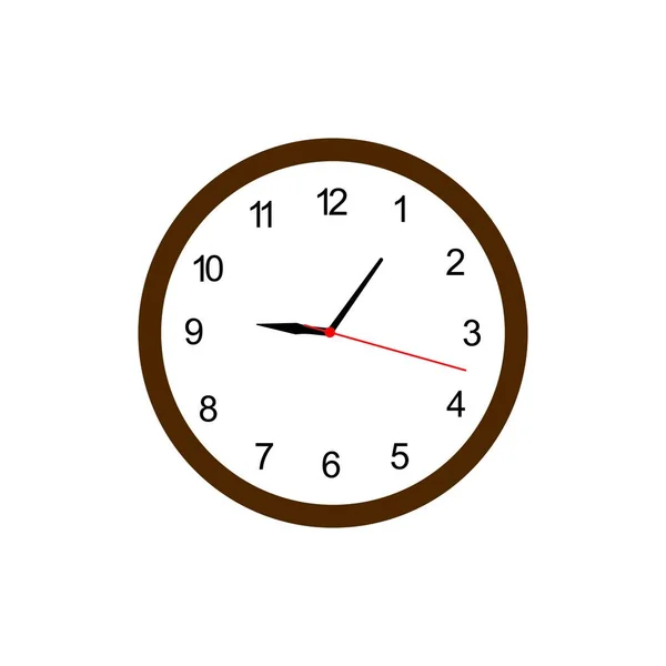 Diseño Ilustración Stock Logo Reloj — Archivo Imágenes Vectoriales