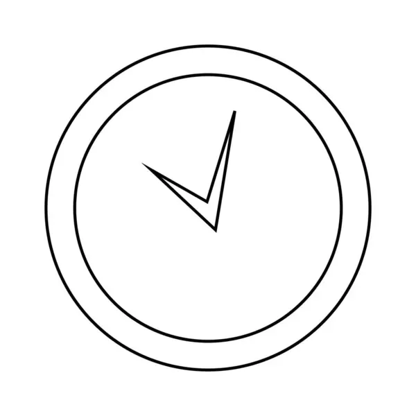 Diseño Ilustración Stock Logo Reloj — Archivo Imágenes Vectoriales