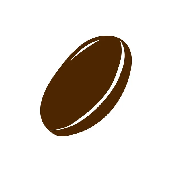 Logotipo Feijão Café Ilustração Design — Vetor de Stock