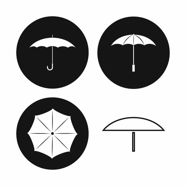 Parasol Logo Kolba Ilustracja Projekt — Wektor stockowy